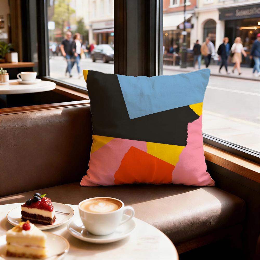 Artistic Background Patterns Cushion Cover Set of  Decorative Short Plush Pillow Covers for Sofa Soft  Cushion Case x cm