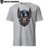 Skull with Police Hat and Wings Graphic Unisex Short-Sleeve T-Shirt Tee
