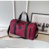 Korean-style travel bag, large-capacity shoulder and crossbody bag with separate shoe compartment, sports and fitness bag, storage bag, yoga bag