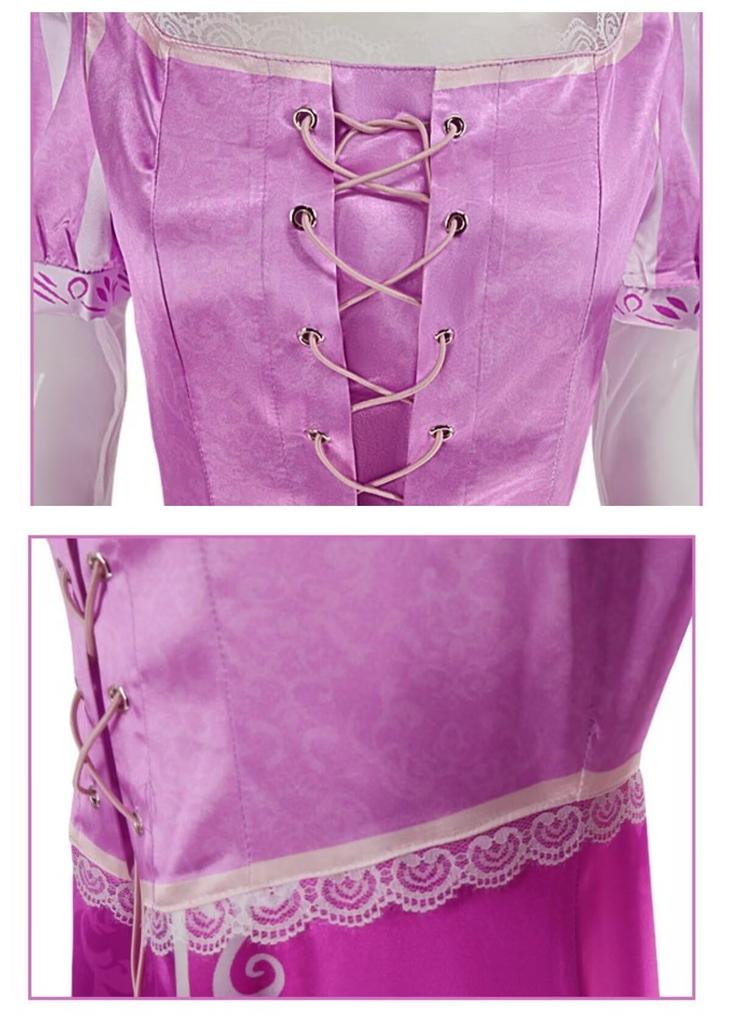 [DOKITOKI] Rapunzel Long-Haired Princess Cosplay Costume, One-Piece Cosplay Costume, Size M