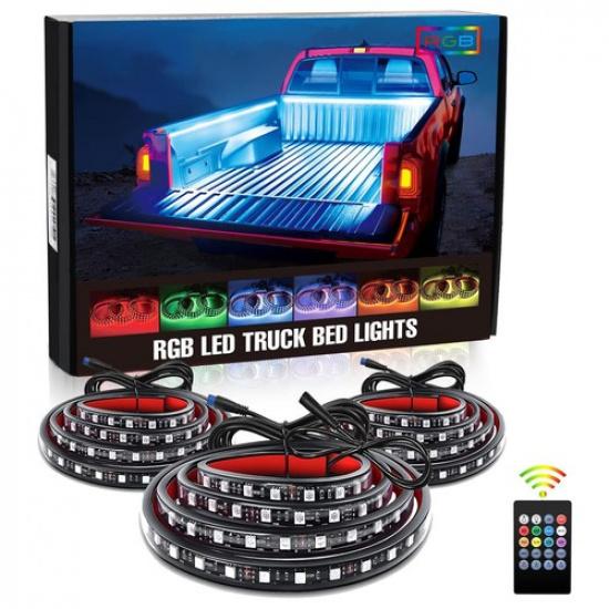 

3x 60 RGB 270 LED Cargo Bed Light Bar Van Pickup Truck Lighting Strip For ford