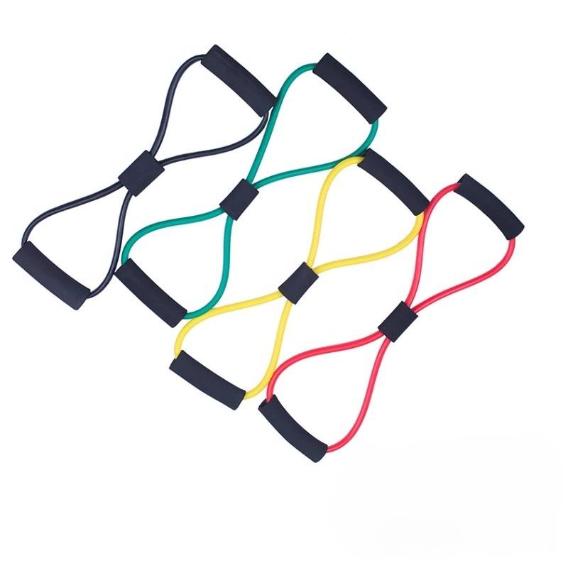 8 Shape Resistance Rope Chest Expanding  Bands Yoga Rubber Resistance Bands Elastic Bands