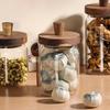 Moisture-proof Coffee Bean Storage Jar With Wood Spoon Clear Spice Storage Tank  Food