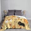 Cavalier King Charles Spaniel Blankets Warm Flannel Pet Dog In Autumn Throw Blanket for Sofa Office Bedspreads