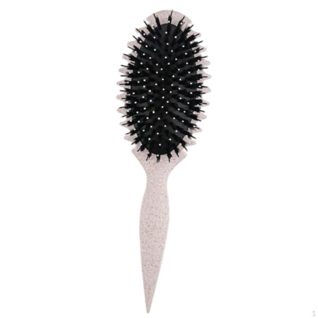 Curly Hair Brush Portable Styling for Detangling Salon Home Travel Whaet Color