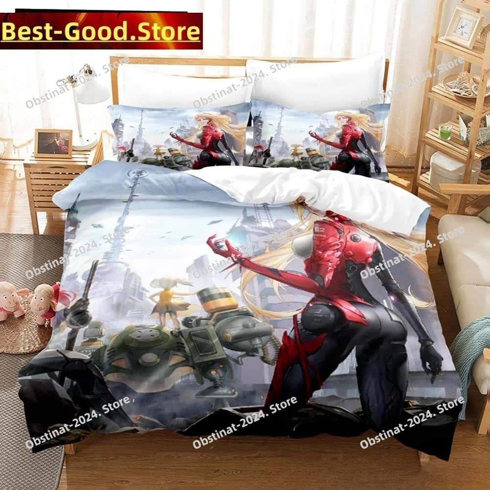 3D Game Tower of Fantasy Anime Bedding Set Duvet Cover Full Queen King Size Pillowcase Bed Print Aldult Kid Bedroom Single Twin