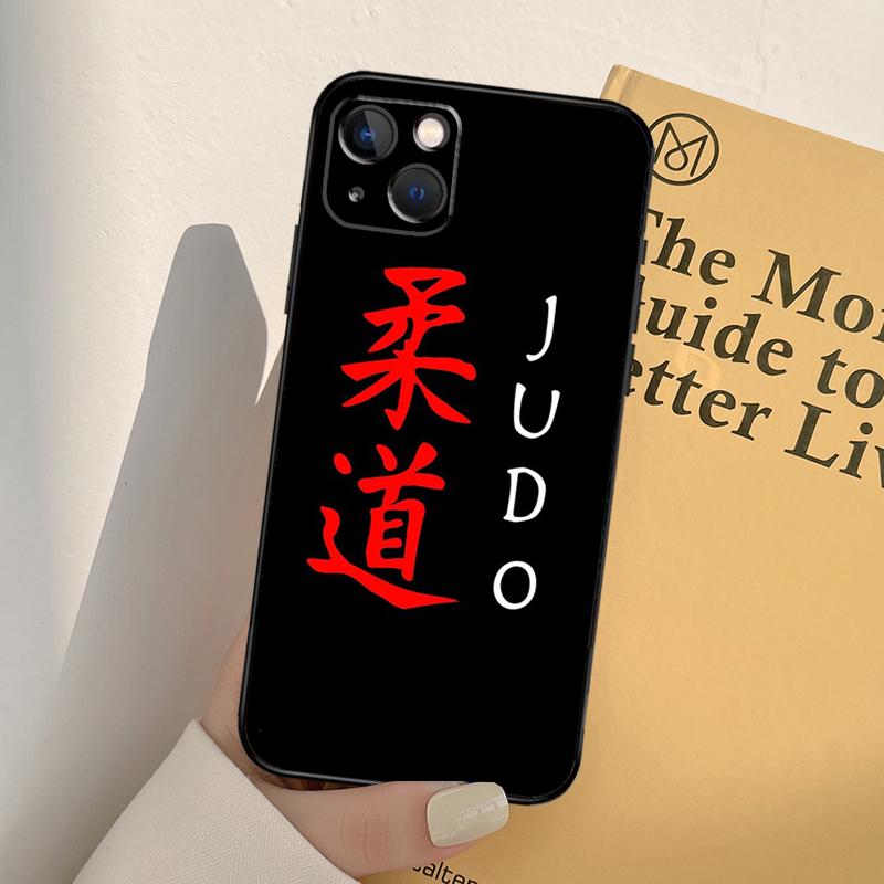 Japanese Martial Arts Judo Phone Case For iPhone 16 15 14 13 11 12 Pro Max 13 12 mini XR 16e 15 16 Plus Full Cover