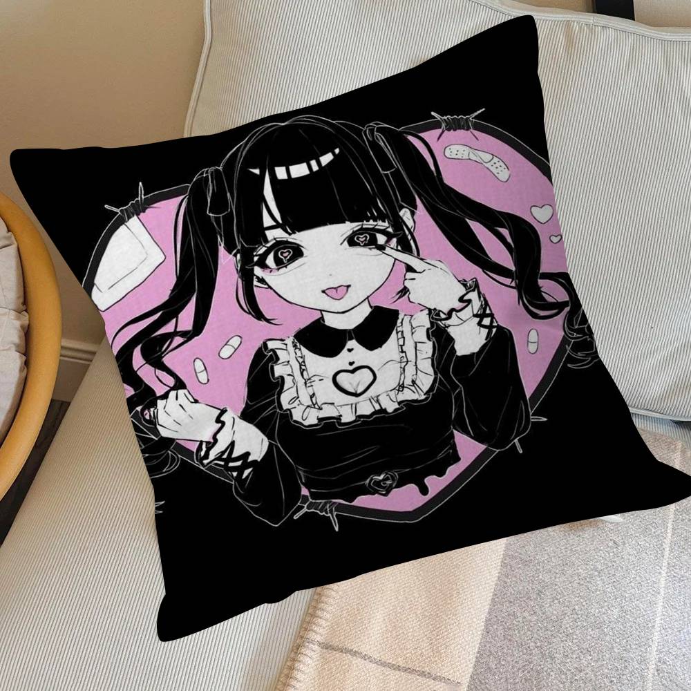 Anime Jirai Kei Desen Animat Design Frunză de Arțar Husa Pernă Decor Recoltă Fericită de Toamnă Decor de Sărbătoare Husa Pernă