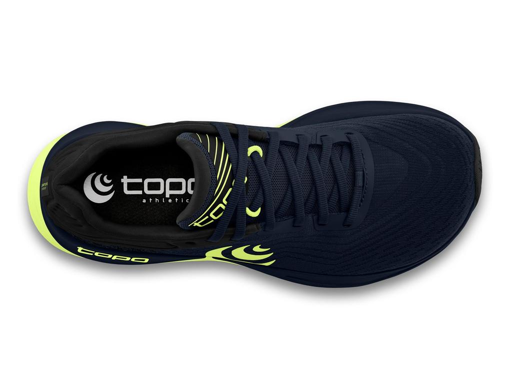 Running Shoes ULTRAFLY 5 MENS Cm [Topo Athletic] (Ultrafly 5) Navy/Lime 27.5