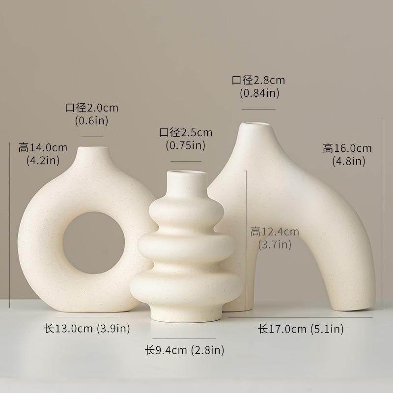 Modern Dried Flower Vase Home Decoration Center Wedding Table Party Living Room Office Bedroom Gift Creativity Convenient