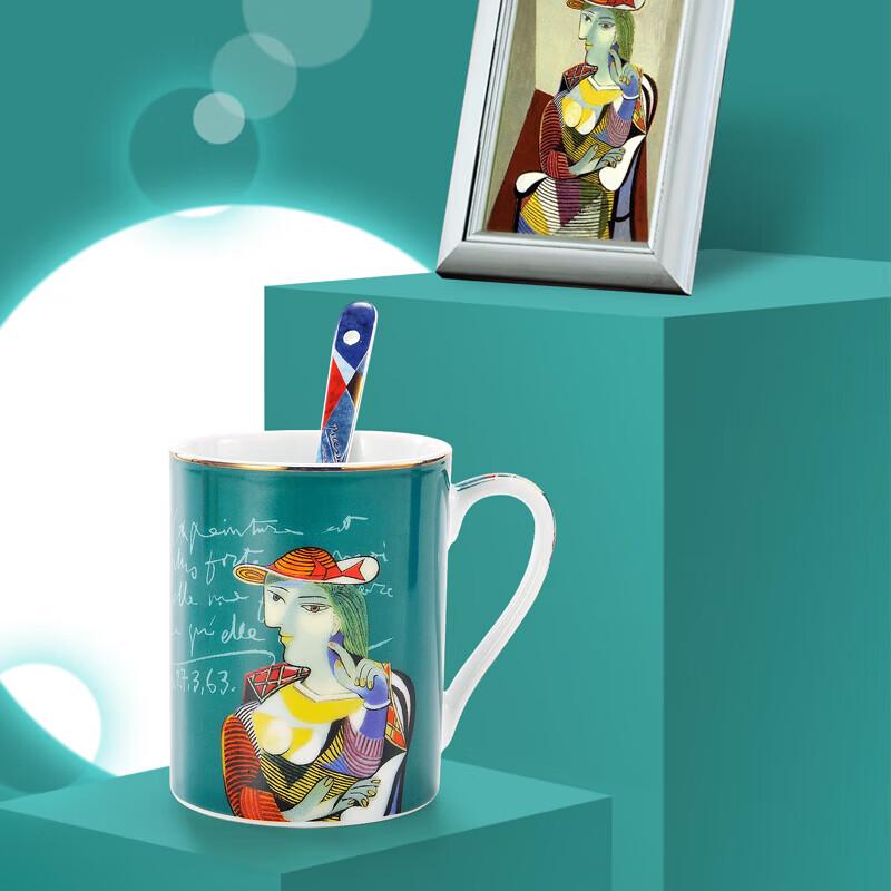 Picasso Art Large Ceramic Mug - Woman with Straw Hat