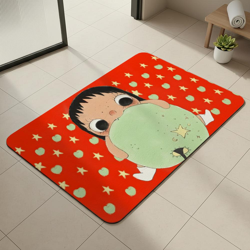 Artist Y-yuyyu Floor Mat Diatomite Bath Mat, Quick Dry, Absorbent, Multi-Scene Mat 40x60cm