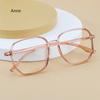 New Fashion Simplicity Big Square Frame Anti Blue Light Glasses Transparent Plain Spectacles Women Men Computer Glases