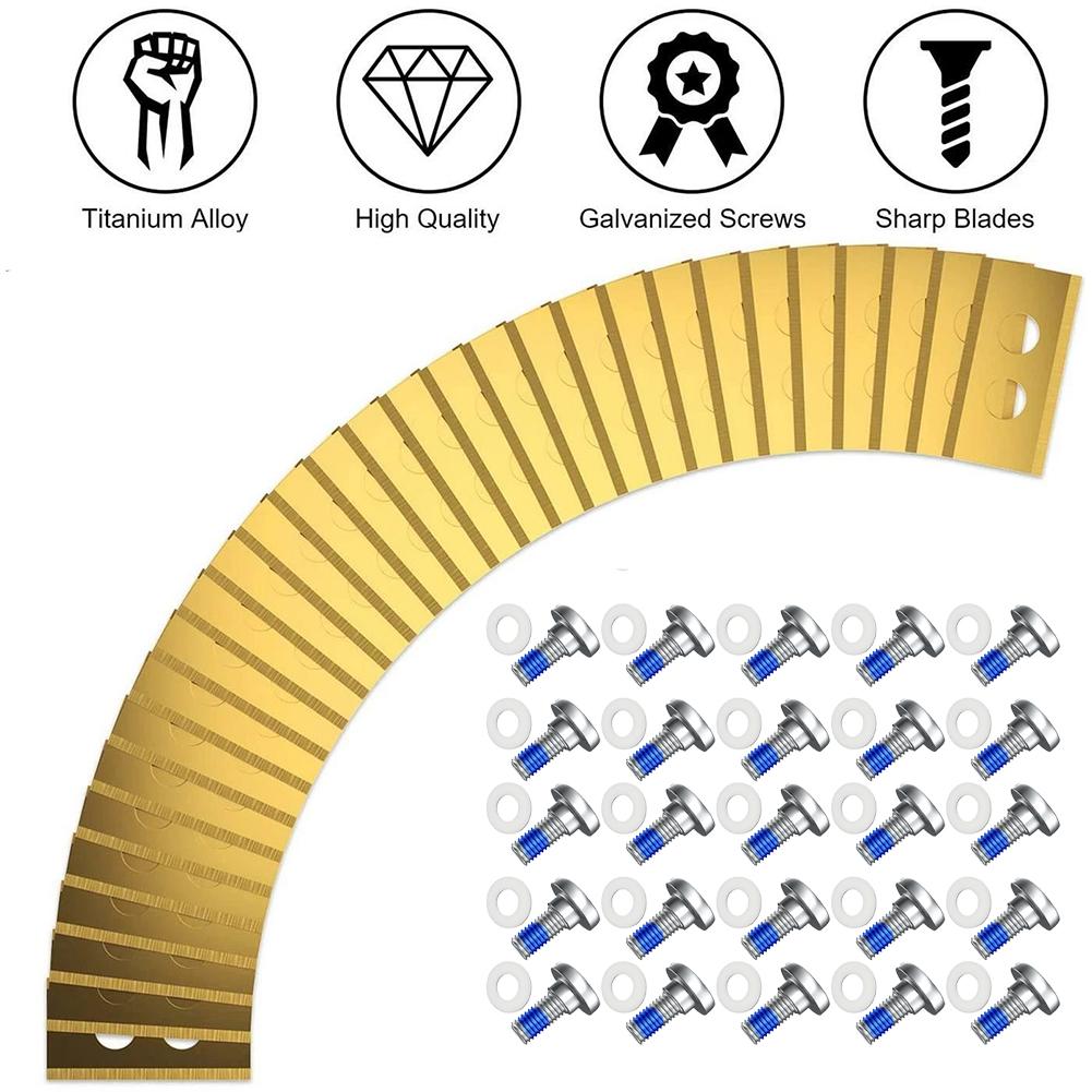 Lawn Mower Blades Head Replacement Heavy Duty Universal Robot Lawn Mower Accessories For Mammotion Luba Yuka  24/30/36pcs