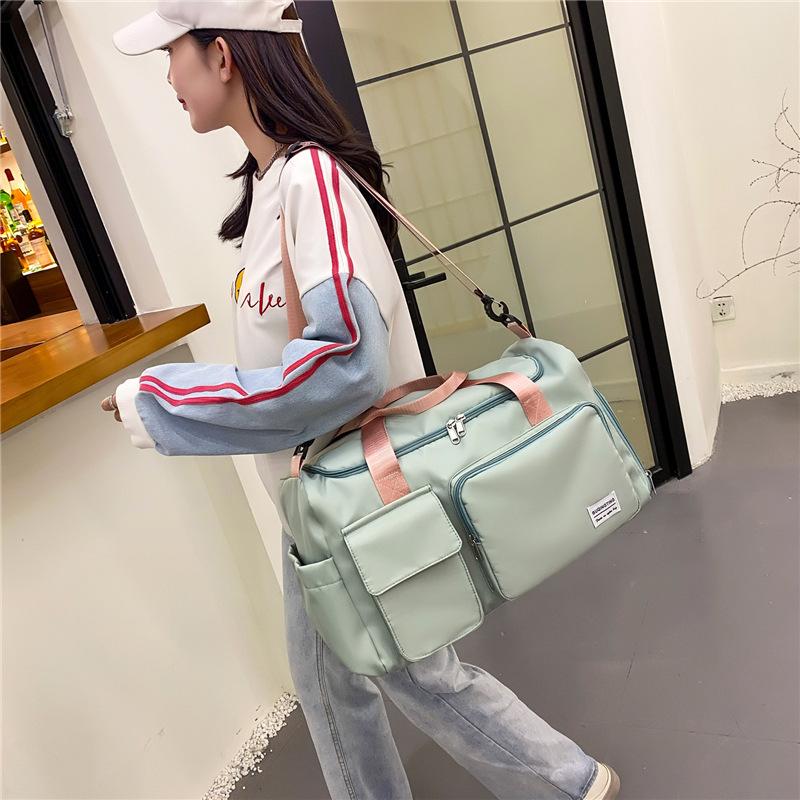 2024 Trendy Sports Gym Bag with Wet/Dry Separation, for Men & Women - Oxford Cloth, Handheld/Shoulder, Ideal for Travel & Swimming