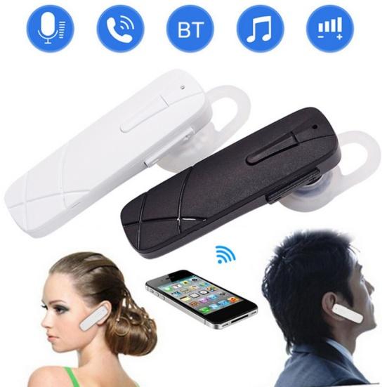 1 ks Přenosná bezdrátová Bluetooth-kompatibilní handsfree stereo zvuková in-ear sluchátka náhlavní souprava
