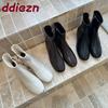 Fashion Fashion Round Toe Ladies Modern Ankle Boots Shoes Zippers Women Stretch Short Boots Female With Round Heel Shoes Pumps