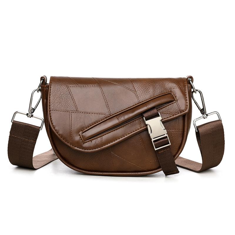 

Универсальная и Лоскутная Мамина Сумка Модная Простая и Элегантная Одноплечевая Сумка Кроссбоди коричневый