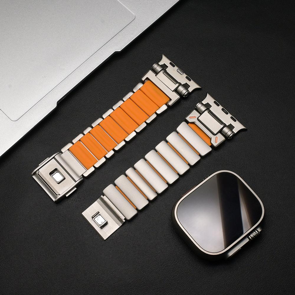 Stainless Steel Strap for Apple Watch Band Ultra 3 2 49mm 46mm 45mm 44mm Luxury Metal Bracelet For Iwatch 11 10 9 8 7 6 5 4 SE3