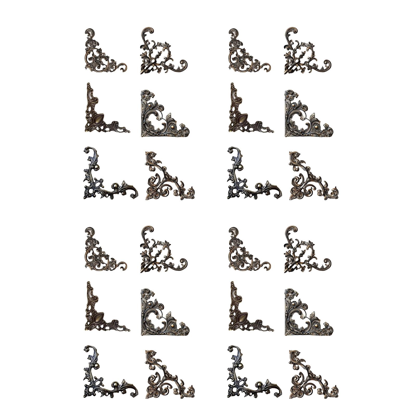 

24 листа/упаковка Угловые наклейки серии Baroques Бумажные наклейки Наклейки для скрапбукинга Бумажные этикетки для скрапбукинга 2