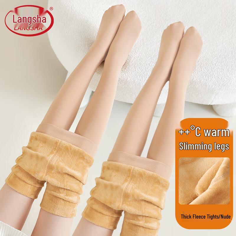 

Женские теплые леггинсы Langsha с флисовой подкладкой One Size (80-150 catties)