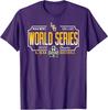 LSU Tigers MCWS 2025 College World Series Baseball Purple T-Shirt