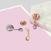 Small Size Coffee Spoon Lapel Pins Creative Metal Metal Badges New Spoon Brooch  Denim Jackets