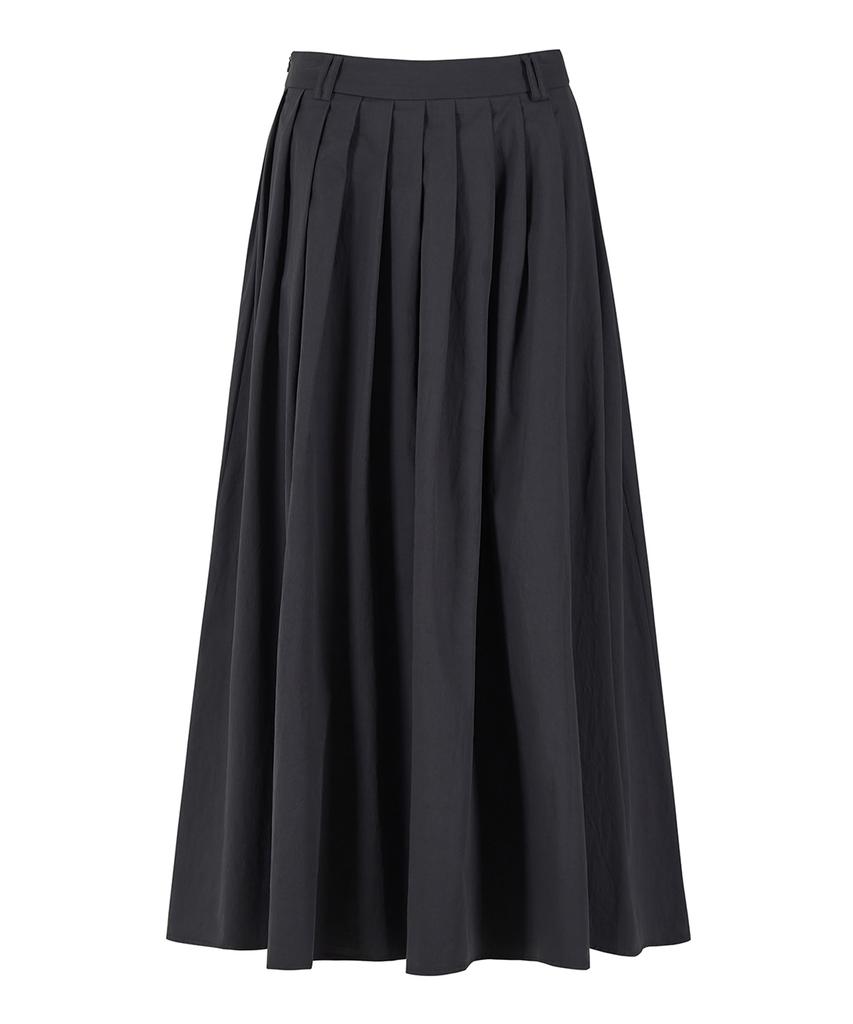 Eilubeu Cotton Pleated Skirt Aarcsk102C
