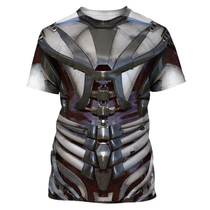 3D Men's T-shirt Fashionable Round Neck Short Sleeved Top Summer New Men's Top