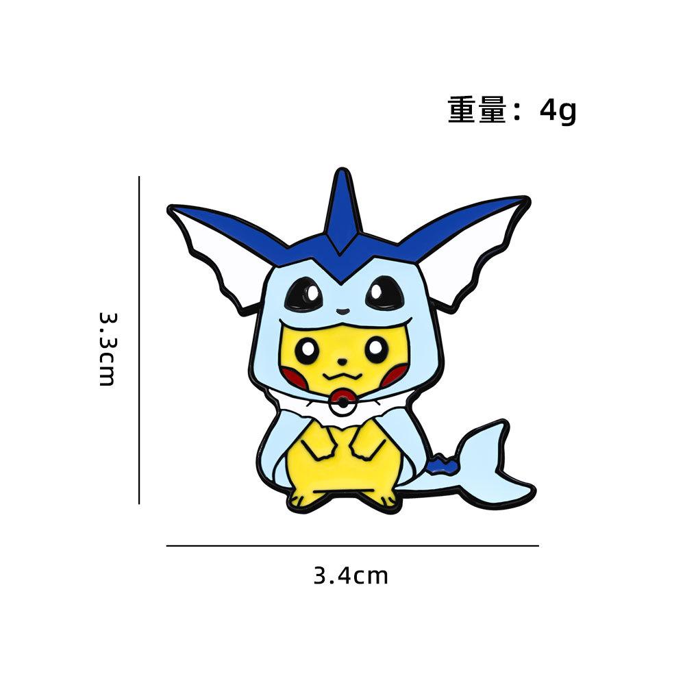 New Pikachu Badge Pokémon Around the Grain Pokémon Cute Elf Cartoon Brooch
