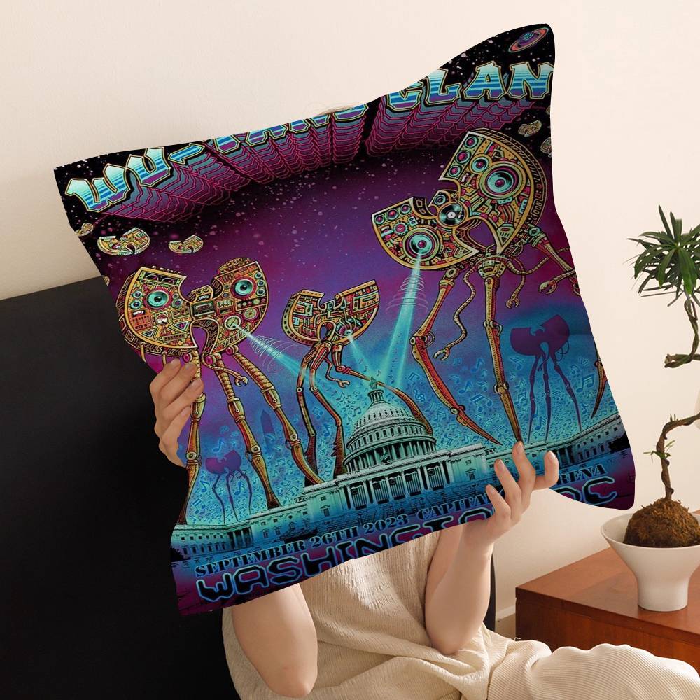 WUTTANG CLAN Personalized Pillow Cover Kids Bedroom Wild Party Decor Pillowcase Kid Birthday Shower Gift
