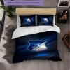 Biancheria da letto a tema TSG Hoffenheim FC Set 3 Pezzi Copripiumino Biancheria da letto Decorativa per Camera da Teen Decorazione per la Casa