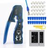 Multifunctional RJ45 Network Cable Crimper & Tester Set for Home Installation