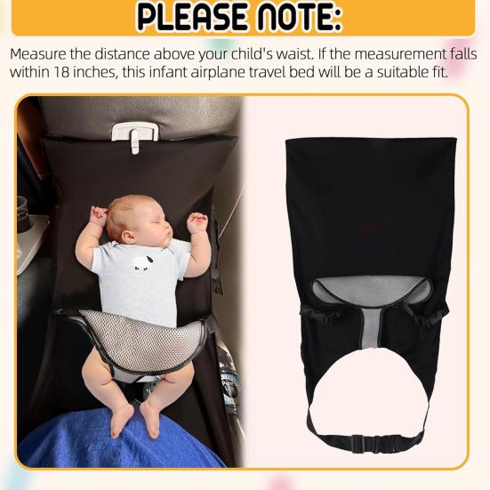 Baby Airplane Bed Portable Toddler Airplane Seat Extender Kids Long Flight Plane Foot Rest Bed Baby Travel Essentials