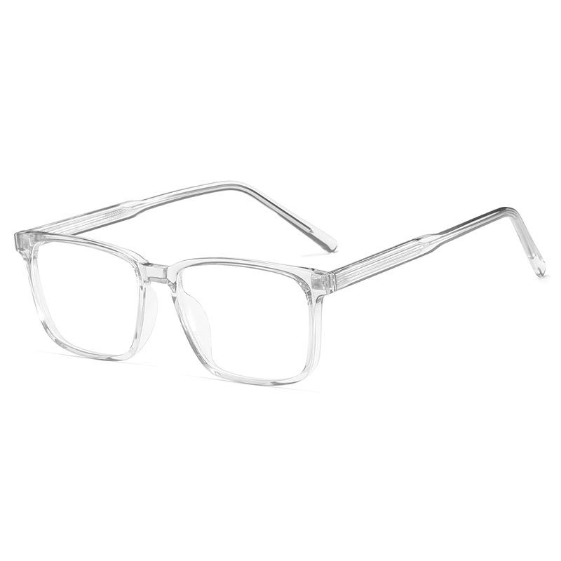 

54mm New Ultra-light Rectangular Tr90 Reading Glasses Frame Women Light fashion Anti-blue Light Myopia Eyeglasses Anti blue light 0 прозрачный