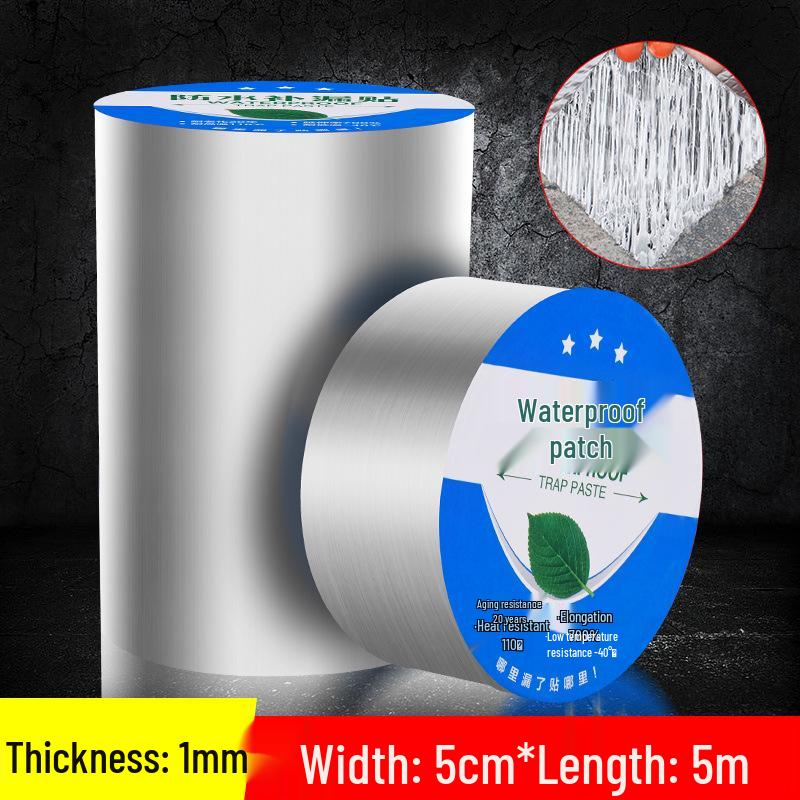 

Высоковязкая водонепроницаемая лента из алюминиевой фольги для ремонта протечек крыш и труб Silver; Flat Aluminum 50mm*5m*1mm Thick