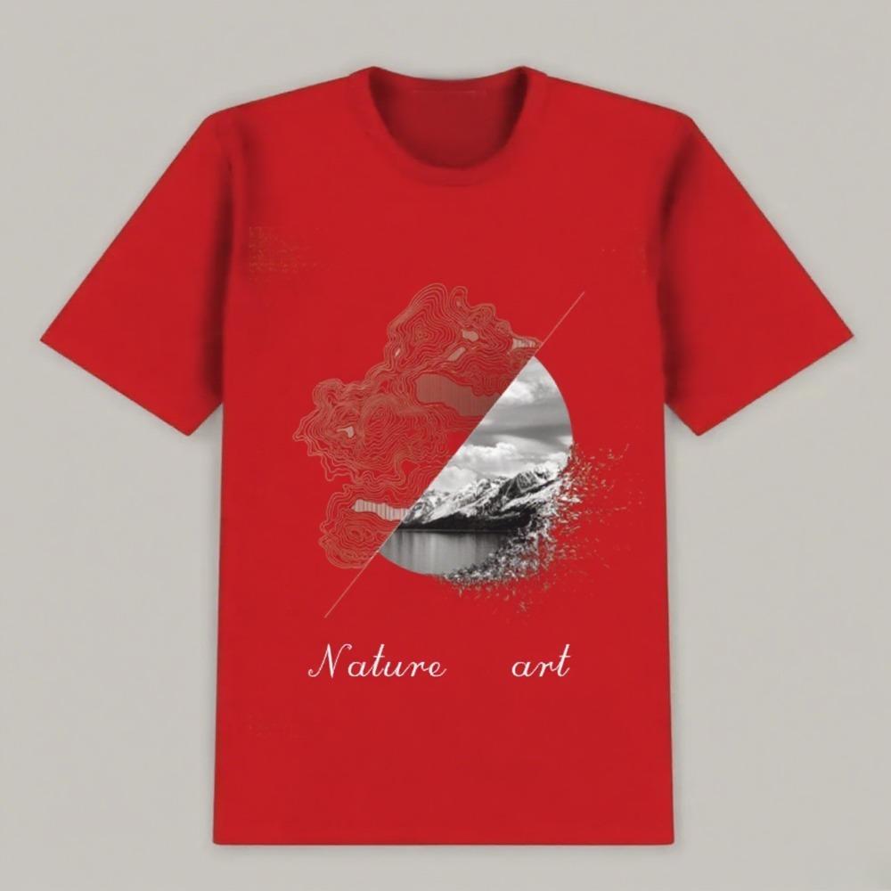 

High-quality Printed Street Daily Style Cotton Short-sleeved Couples Are Fashionable Casual and High-quality Hot Trend T-shirt S