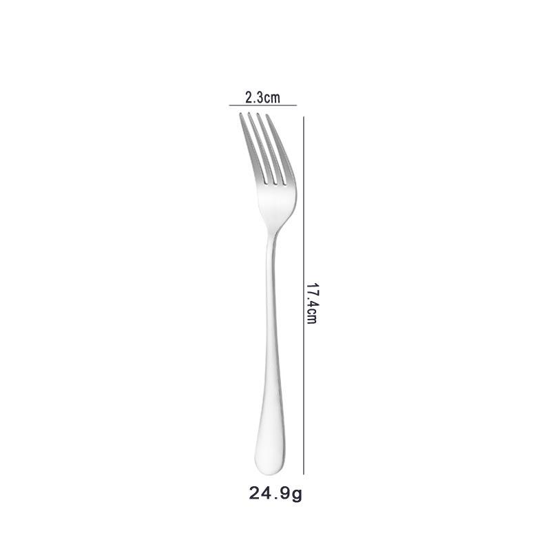1010 Stainless Steel Long Handle Fork: Ideal for Dining, Cake, Dessert, and Fruit. Customizable with Logo Printing.