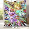 Anime D-Dragon Ball Game Cartoon Flannel Blanket,Ultra Soft Warm Plush Throw for Home Bedroom Bed Sofa Cover Office Camping