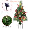 Solar Xmas Tree Garden Stake Lights Outdoor Xmas Tree Lighted Yard Decorations
