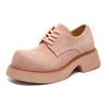 Fashion Pink Derby Men's Shoes Trendy Thick Bottom Design Style Outdoor leisure street Daily party youth shoes  Plus Size 38-48 New