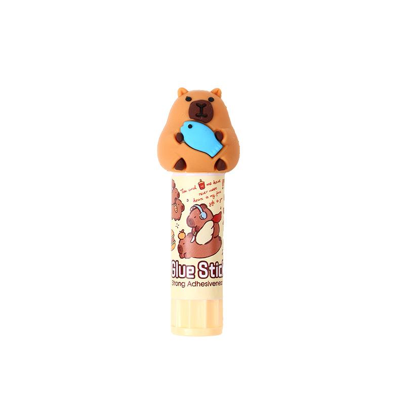 

1PC Cartoon Capybara Solid Glue Super Strong Adhesives Glue Stick Cute Student Glue Stick Office Supplies Student Stationery