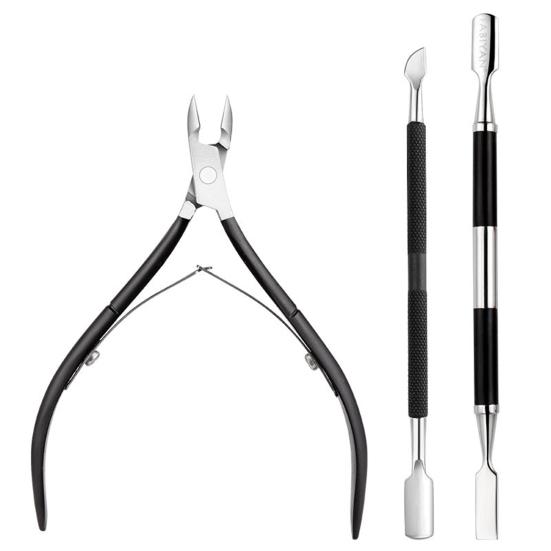 Professional Cuticle Trimmer Unique Stainless Steel Ergonomic Durable Cuticle Remover Trimmer Pusher Nipper Clipper