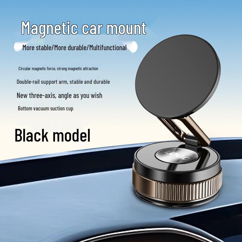 Universal Magnetic Car Phone Holder & Navigation Bracket with Vacuum Suction