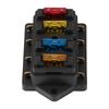 12 24V Car 4 Way Circuit Standard Blade Fuse Box Block Holder with 5A+10A+15A+20A Fuse