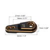 Uxcell 1 Piece Gold Aluminum Alloy 25T Steering Servo Arm Horn for 110 RC CarBoatAirplane