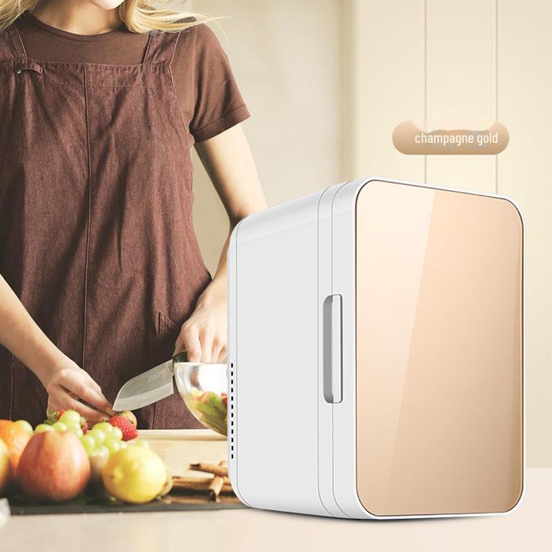 8L Mini Fridge Freezer: Car, Dorm, Cosmetics, Breast Milk, Chinese Medicine - Hot & Cold Function