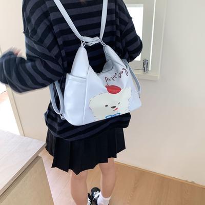 New Messenger Bag Niche Apple Puppy Large Capacity Multi-purpose Tote Bag Small Fresh Shoulder Backpack
