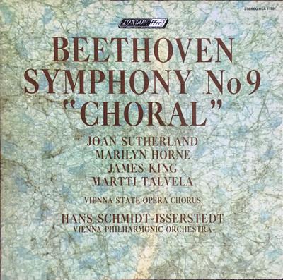 LP Record BEETHOVEN, JOAN SUTHERLAND, MARILYN - Symphony No 9 "Choral" OSA1159 LONDON RECORDS 1966 US Classical Used