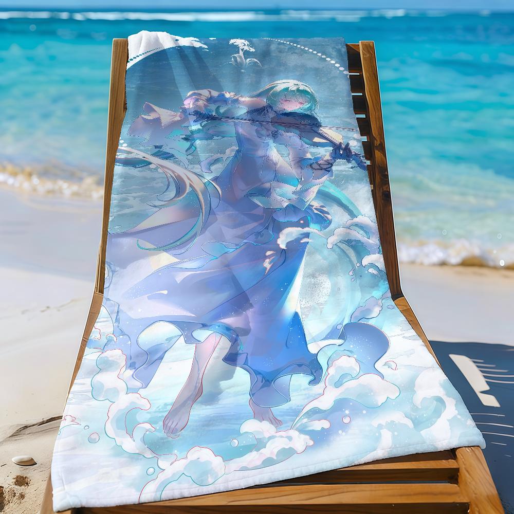Phrolova Wuthering Waves Game Towel Sports Quick Dry Travel Camping Gear Sandproof Soft Light Large Beach Towel